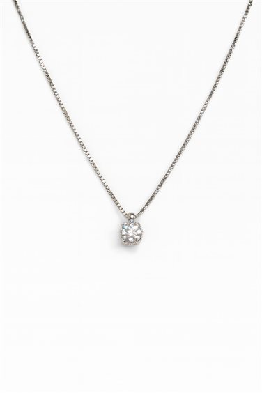 Collier Idee Preziose dal 1987 Femme in Or blanc Zircone IP.CK18B/30 - IP.CK18B/30